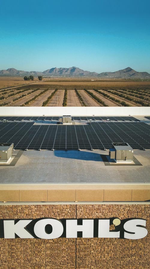 Kohls Rooftop Solar Panel Install Arizona