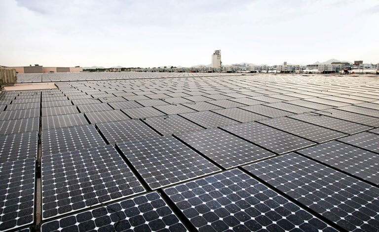 large commercial rooftop solar installation in arizona