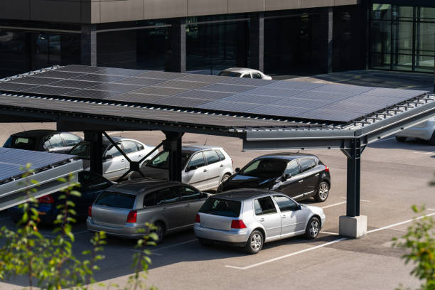 Vehicle Shade with Solar Carports