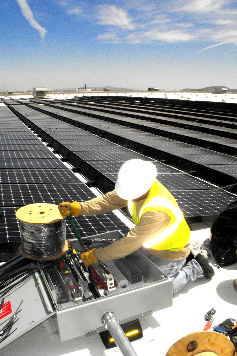 Electrical Wiring Macys Rooftop Solar Installation