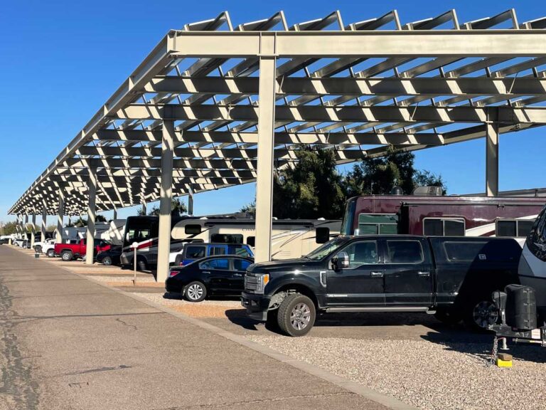 Solar Carport Structure for Rv Parks in Arizona